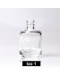 Transparent glass bottle