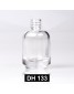 Transparent glass bottle